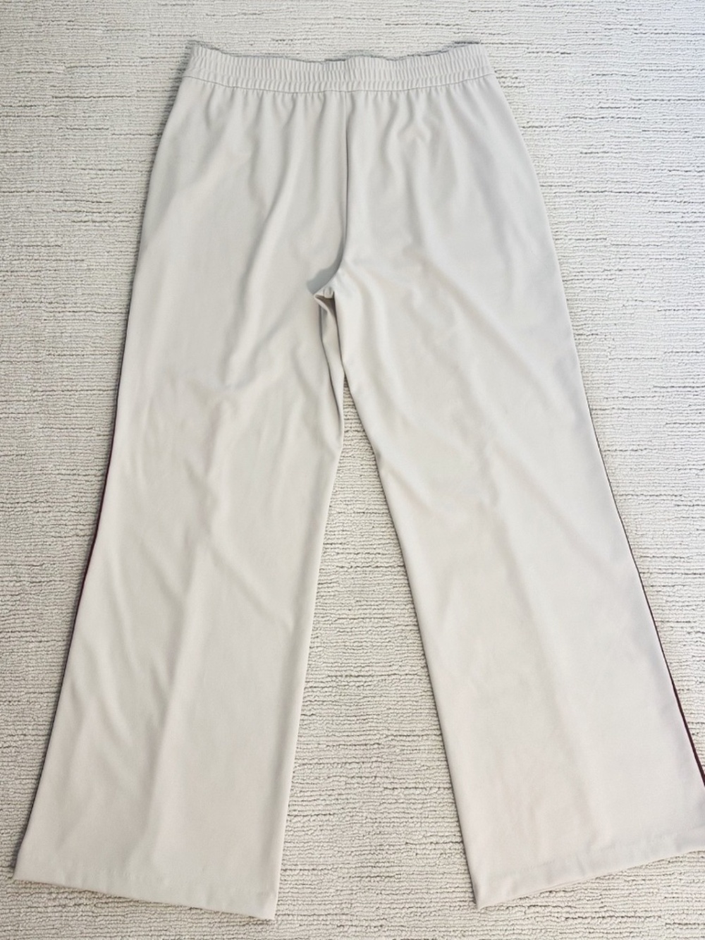 ATHLETA Finish Line Womens XLT Cream Mid Rise Track Pants Travel Athleisure Tall - Picture 4 of 13